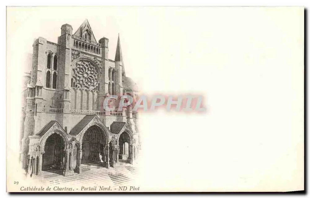 Cattedrale di Chartres — Portale Nord — ND Phot - Recto