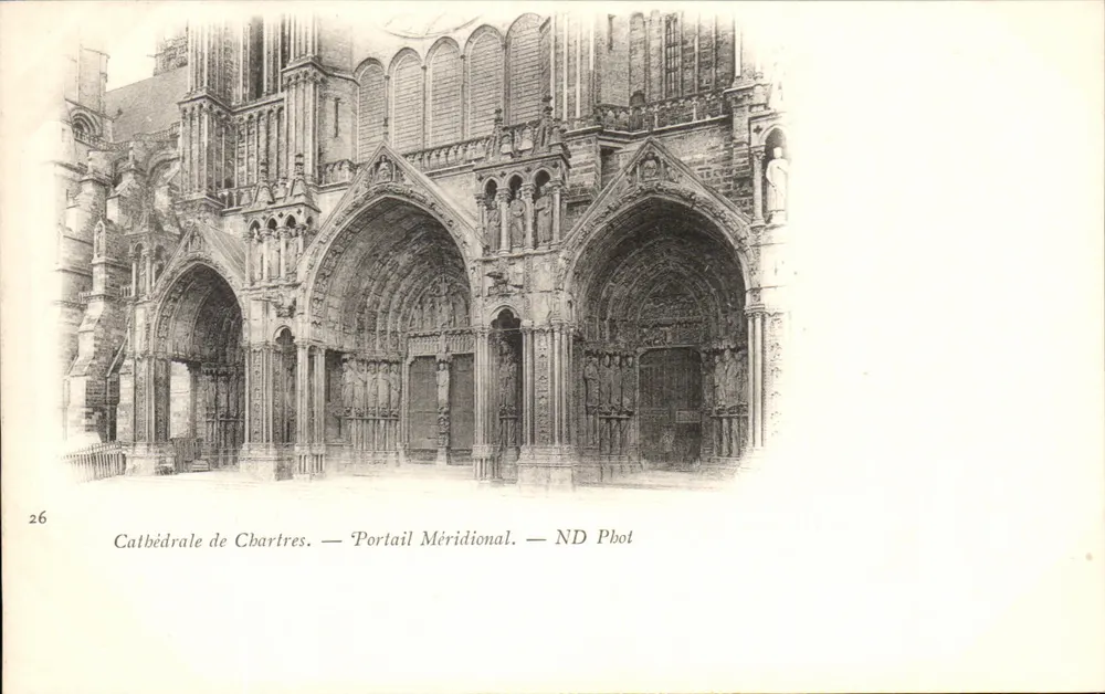 Catedral de Chartres — Portal Meridional — ND Pbot - Frente