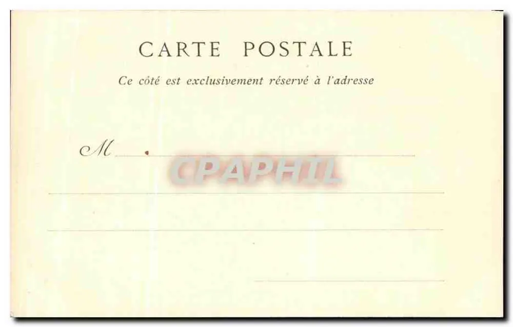 Castelo de Chantilly — Lado Sudoeste — Yves ROUBINEAU, Livraria, Chantilly - Verso