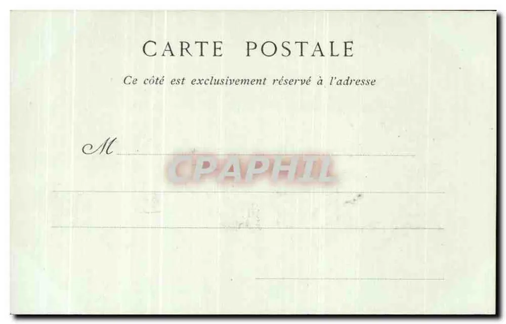 Château de Chantilly — Le Parterre & les Bassins — Vue de Bohineau, Librairie Chantilly - Rückseite