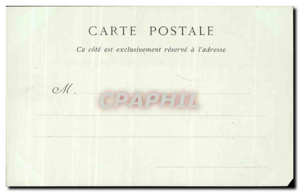 Château de Chantilly — Der Parterre & die Bassins — ND Phot - Rückseite