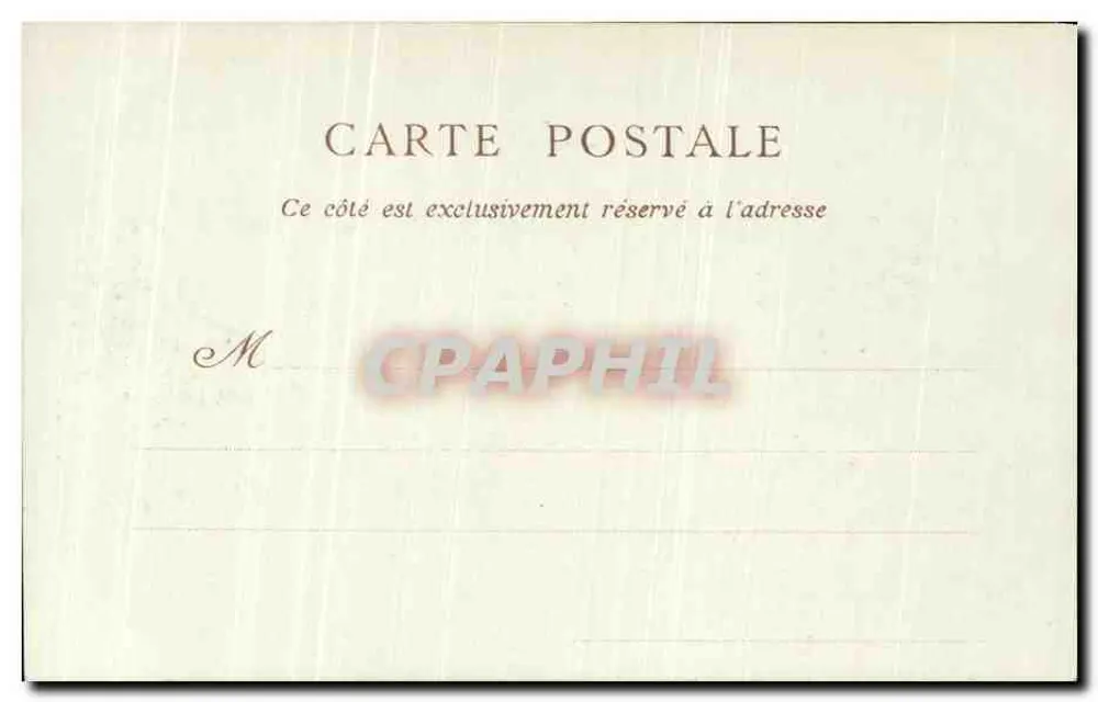 Castelo de Chantilly — O Ponte & a Ilha de Amor — Veuve ROBINEAU, Livreiro — N° 55 - Verso