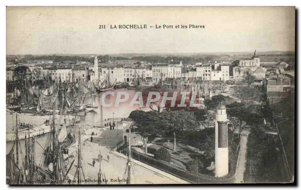 La Rochelle — Le Port et les Phares — Rue des Merciers - Recto