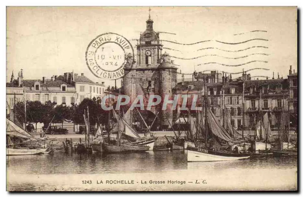 La Rochelle — La Grosse Horloge — L. C. — Nr. 1243 - Vorderseite