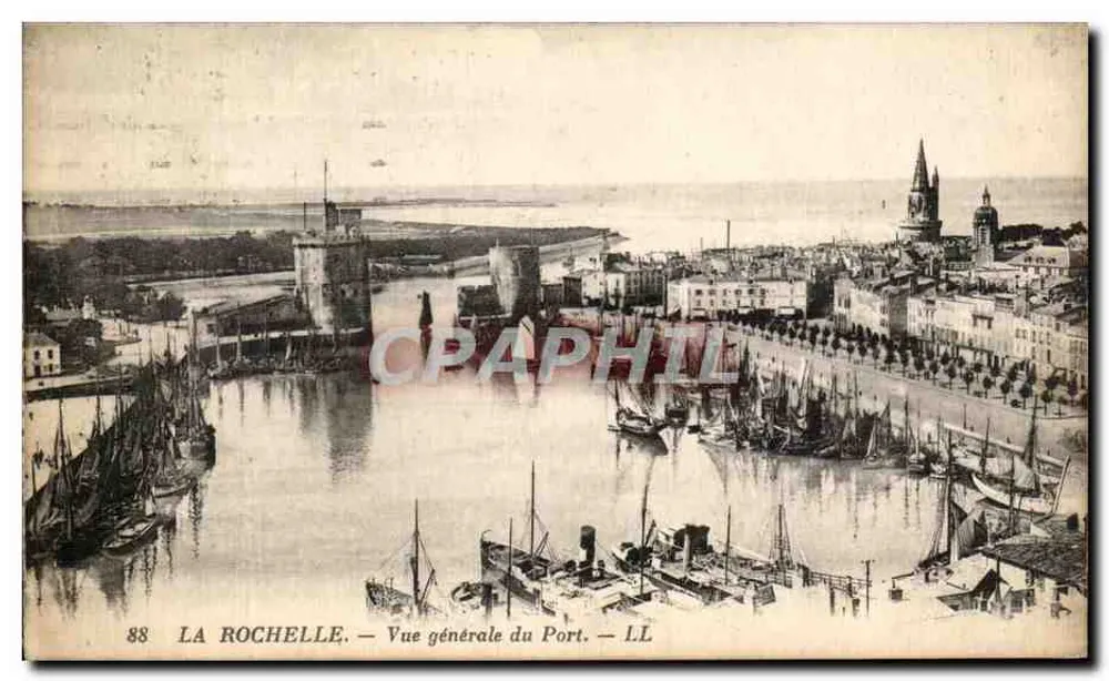 La Rochelle — Allgemeiner Blick auf den Hafen — LL - Vorderseite