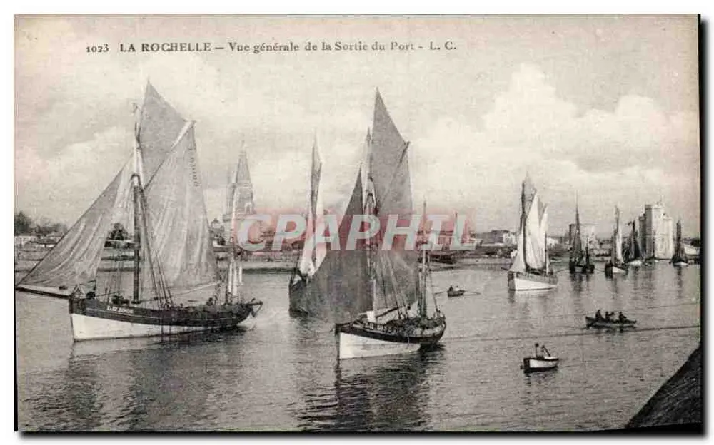 La Rochelle — Allgemeine Ansicht der Hafenabfahrt — L. C. Nr. 1023 - Vorderseite