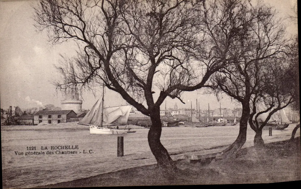 La Rochelle — Allgemeiner Blick auf die Werft — L.C. Nr. 1421 - Vorderseite