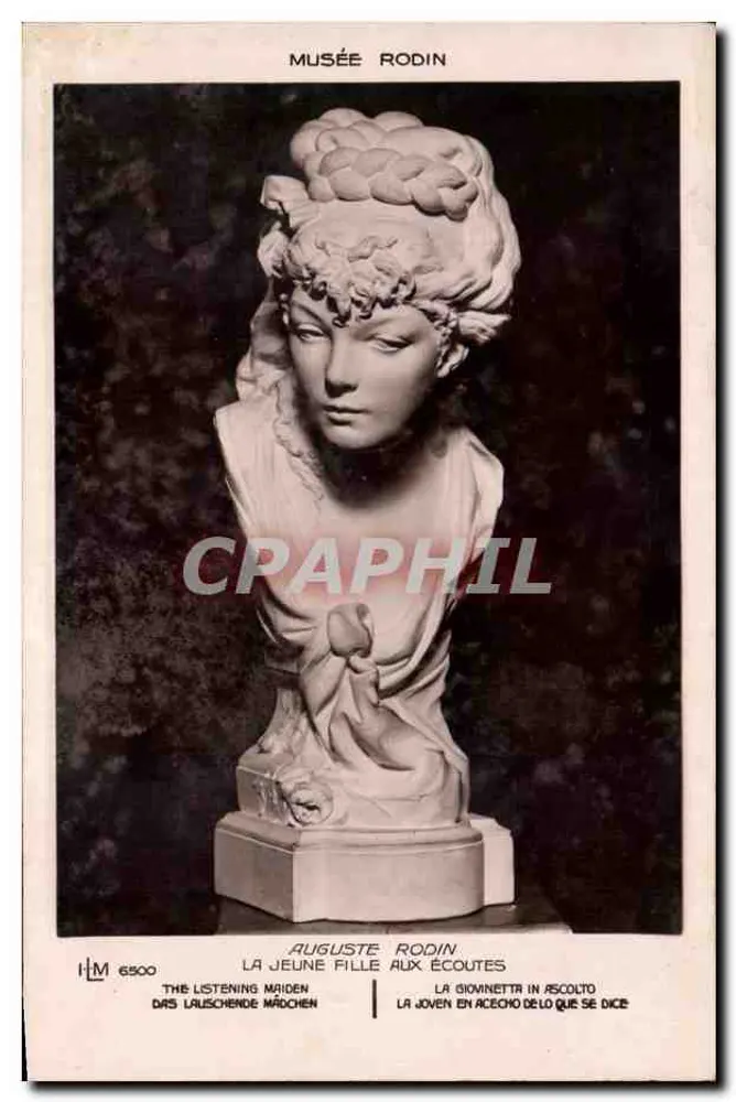 Büste der jungen Mädchen, die zuhört — Rodin-Museum — Verlag Lapina & Fils - Vorderseite