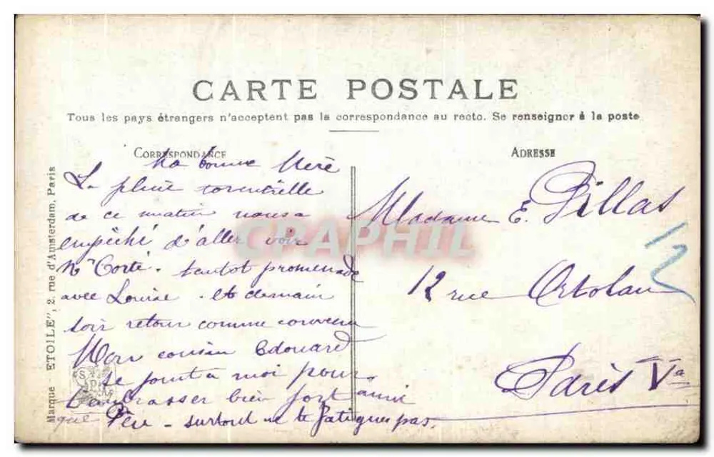 Os Pintos — Salão 1908 — H. Darien — Editora: Publique Française - Verso