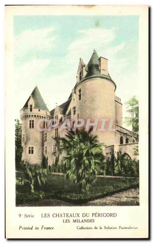Die Schlösser des Périgord — Les Milandes — Sammlung der Solution Pautsuberge, 9. Serie - Vorderseite