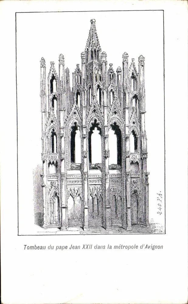 Grab des Papstes Johannes XXII in der Metropole Avignon — Sammlung von 'L'Art Sacré' — n° 24074 - Vorderseite