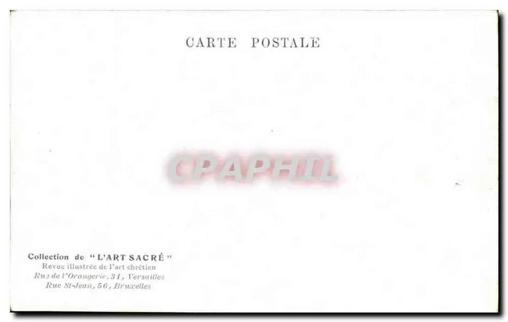 Grab des Papstes Johannes XXII in der Metropole Avignon — Sammlung von 'L'Art Sacré' — n° 24074 - Rückseite