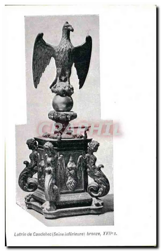Lutrin de Caudeheo (Seine inférieure) — bronze, XVIIe s. — Coleção de 'L'ART SACRÉ', Versailles - Frente