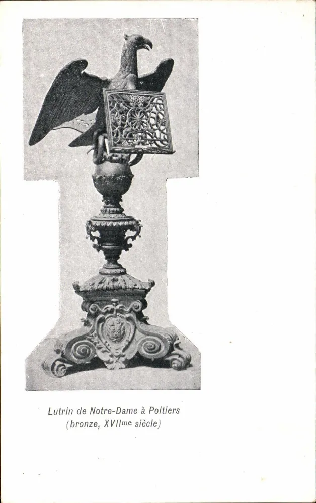 Lutrin de Notre-Dame em Poitiers — bronze, século XVI — Coleção 'L'ART SACRÉ', Bruxelas - Frente