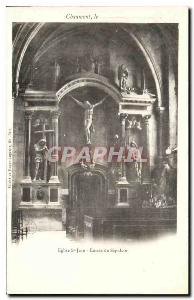 Chaumont, die — Kirche Saint-Jean — Eingang zum Grab — G. de Buser, Verlag - Vorderseite