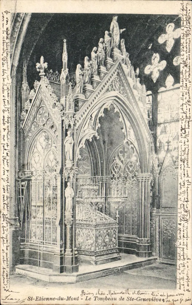St-Etienne-du-Mont - Das Grabmal von Ste-Geneviève — Verleger Lamy - Vorderseite