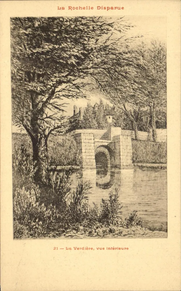 Les Verdières, Innenansicht — La Rochelle Disparue, Serie 21 — Edition von M. A. Roblin - Vorderseite