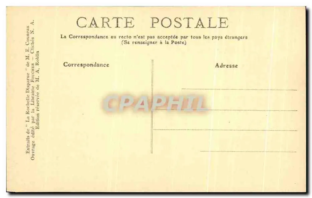 Le Port Dauphin — Nacht-Effekt — E. Cugneau, Nr. 17 - Rückseite