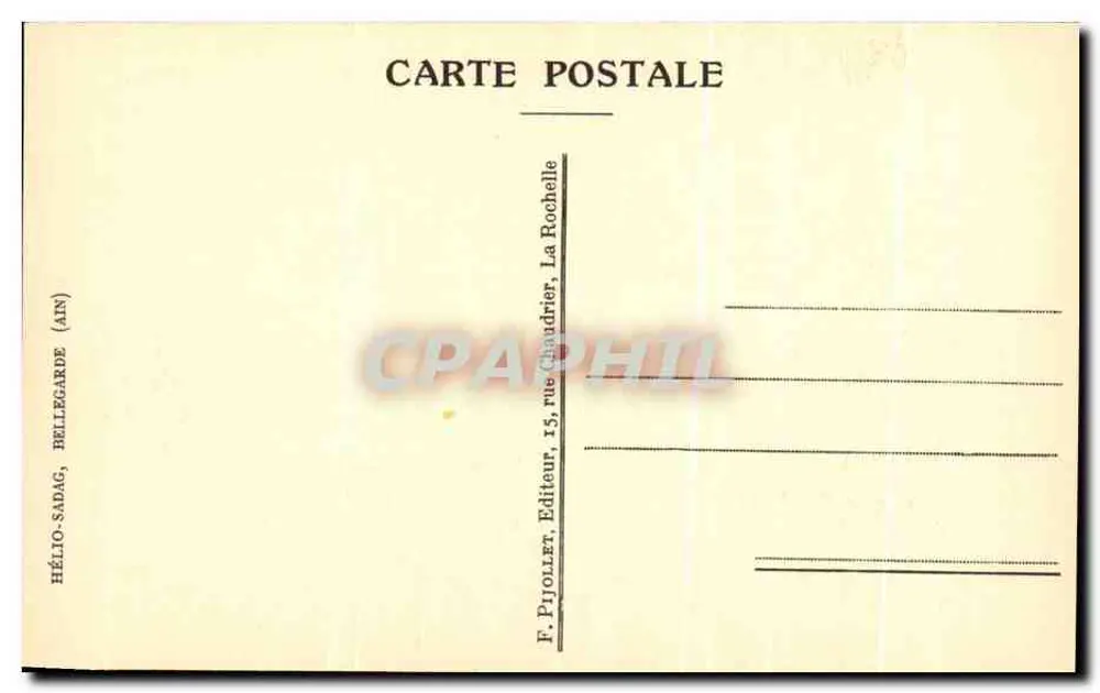 Wiederherstellung des Eingangs zum Hafen im 15. Jahrhundert — Héliosadag, Verlag, La Rochelle - Rückseite