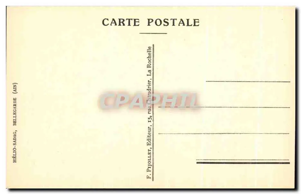 Impasse de la Cour du Temple — gravura de E. Goureaux — editor F. Pjollier, La Rochelle - Verso