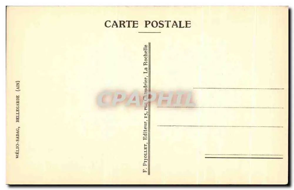 La Tour de Moureilles im Jahr 1600 — historische Holzschnitte — F. Pjollier, Verlag, La Rochelle - Rückseite
