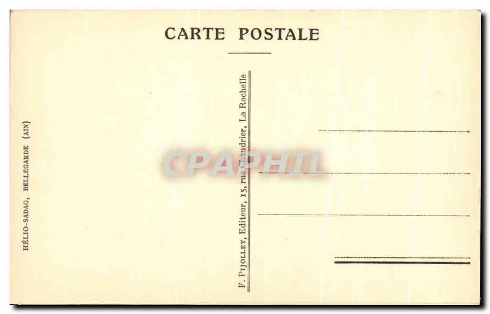 La rue des Canards, einst rue de Cunard — Kupferstich von E. Conneu — 1909 - Rückseite