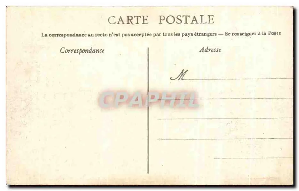 Angers — Überschwemmungen Dezember 1910 — Rue Robert-Le-Fort, Richtung Place Ney — phot. L.V. - Rückseite