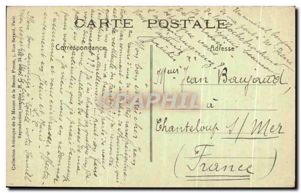 Weihnachts-Pastorale — Nahe den Mauern — Ausgabe von Maison de la Bonne Presse, Paris - Rückseite