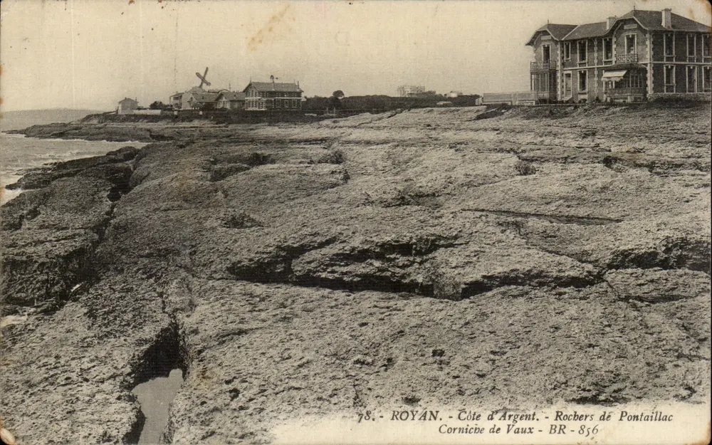 Royan - Côte d'Argent - Rochers de Pontaillac - éditeur BR - 856 - Vorderseite