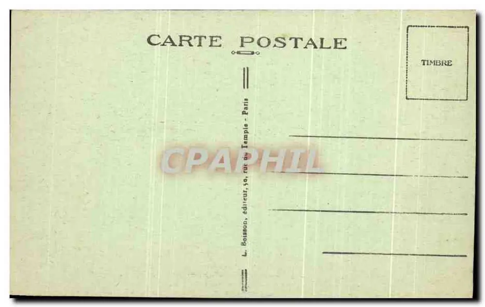 Parigi (Père Lachaise) - Monumento ai Caduti — L. Bosseon, editore, Parigi - Verso