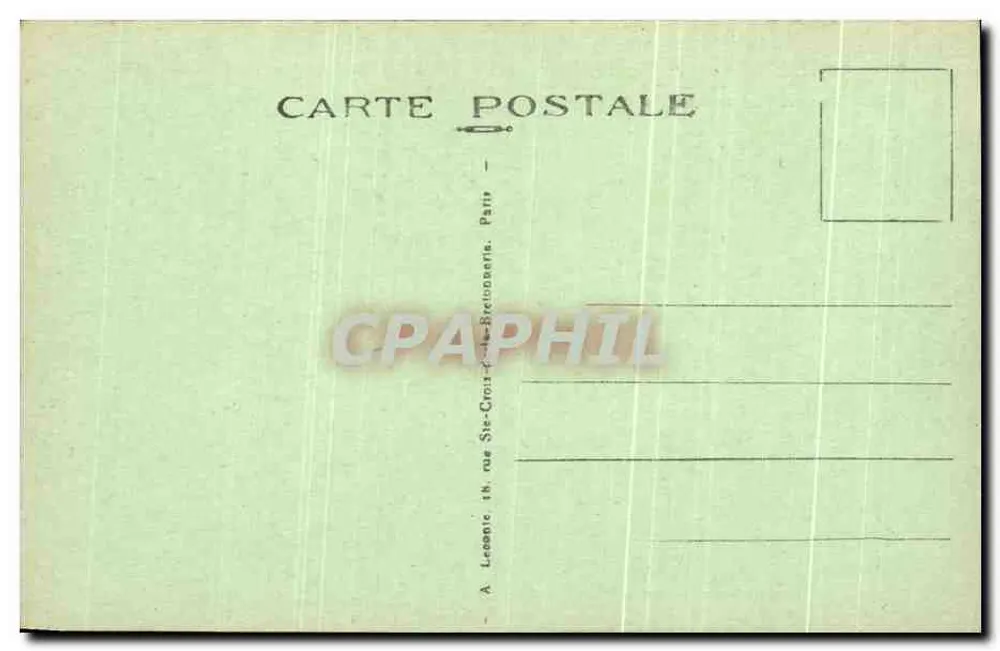 Paris - Der Louvre, das Carrousel und die Statue von Paris 1914 (im Vordergrund) - A. L. - Rückseite