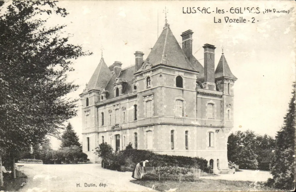 Lussac-les-Eglises — Château de La Vozeille — H. Dutin, dép. - Recto