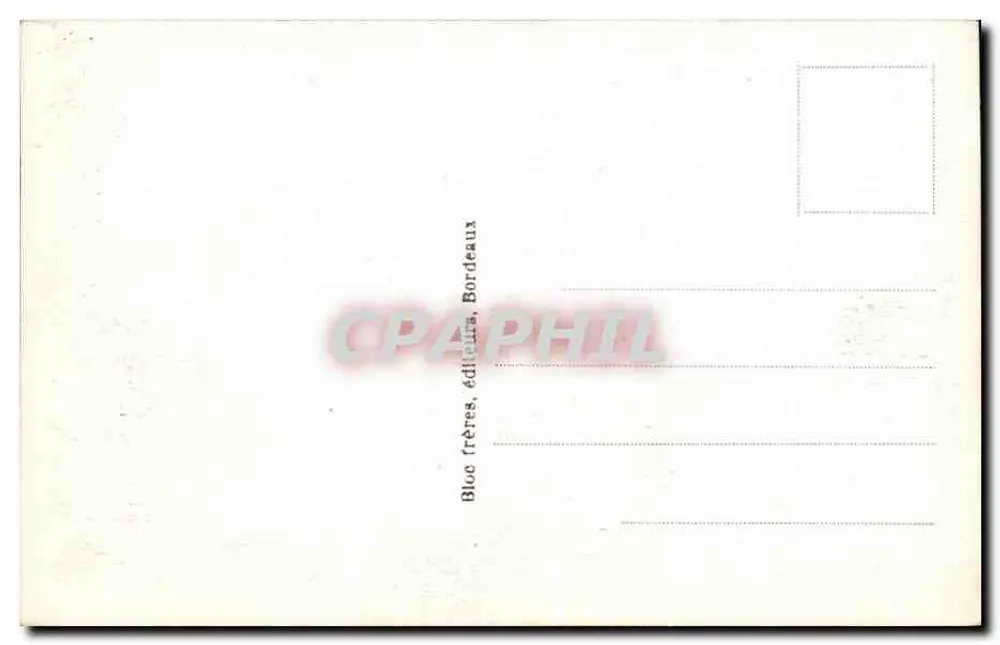 Cauterets — Gipfel des Pégüère-Wegs (2040 m) — Kette und Gipfel Ardiden — Pyrenäen — Bloc frères, Verleger, Bordeaux - Rückseite
