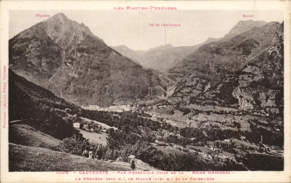 Die Maures-Pyrénées — Gesamtaufnahme vom 'Reine Hortense' — Phototypie Labopole Frères Toulouse - Vorderseite
