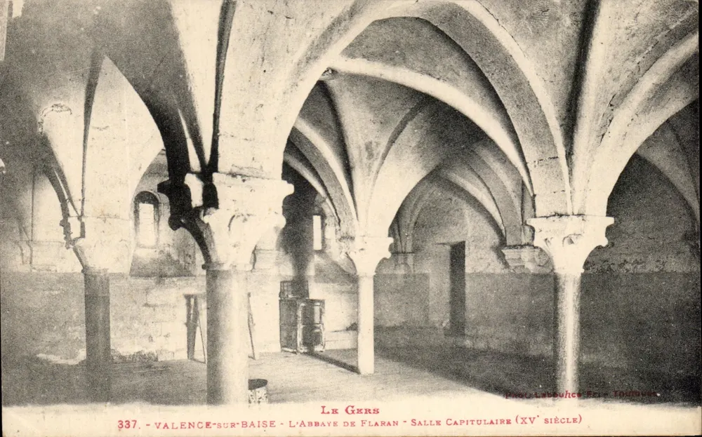 Valence-sur-Baïse - Die Abtei Flaran - Kapitelhaus (15. Jahrhundert) — Foto Labouche Frères, Verlag - Vorderseite