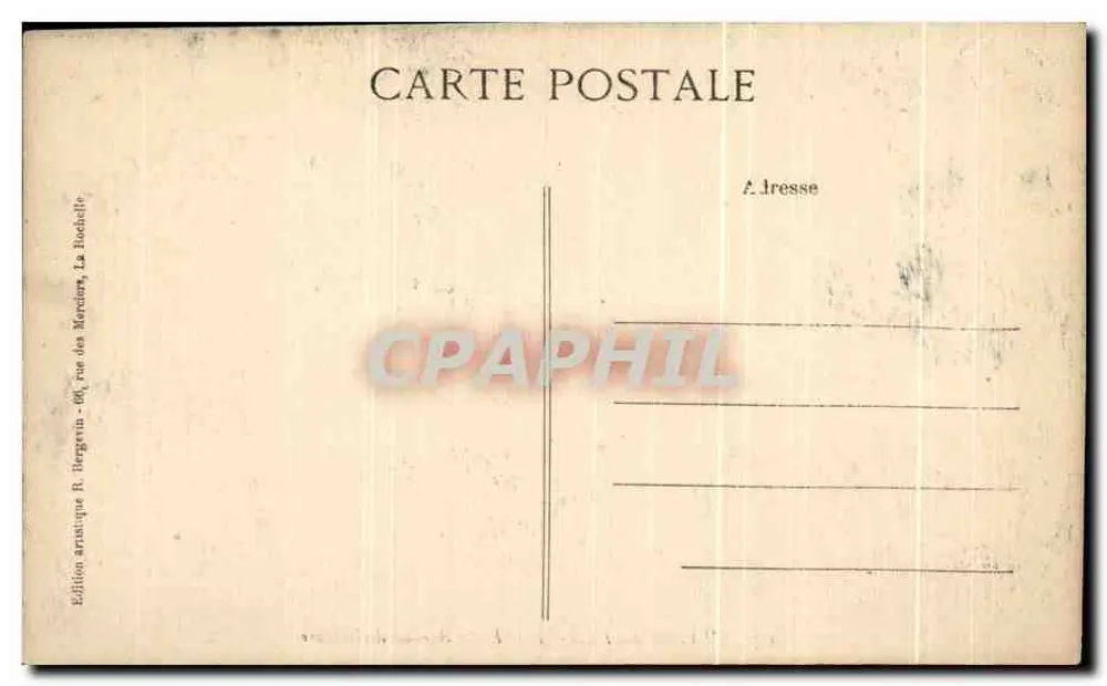 Châtelailly-Plage — Avenida da Estação — Edição artística R. Bergévin - Verso