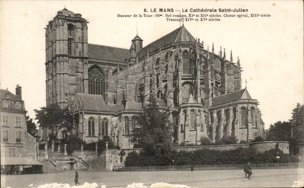 Le Mans — La Cattedrale di San Giuliano — Imp. fot. A. Dolbeau - Recto