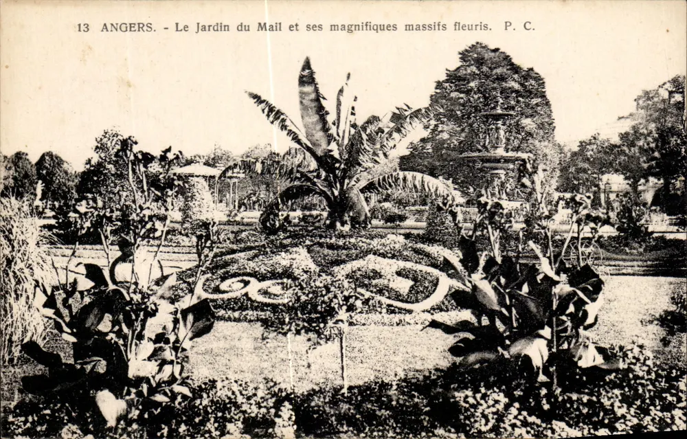 Angers - Der Mail-Garten und seine prächtigen Blumenbeete - P. C. - Vorderseite