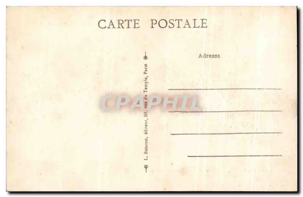 Paris — Ansicht der Bastille im Jahr 1725 J.H. — Edition L. Boisson, Nr. 568 - Rückseite