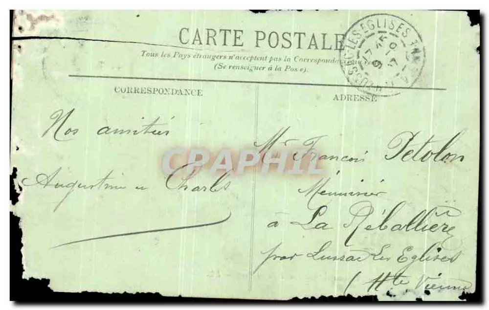 Le Havre — Transatlantischer Frachter im Vorhafen — LL. - Rückseite