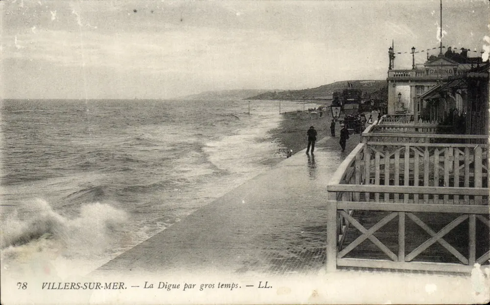 Villers-sur-Mer — La Digue par gros temps — LL. n°78 - Vorderseite