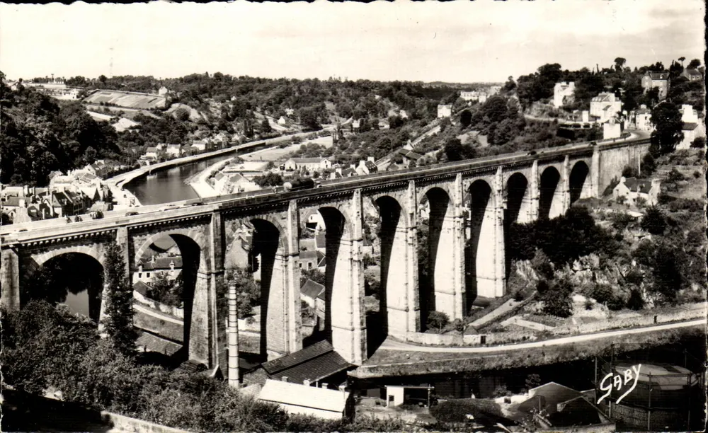 O Viaduto e a Rance — Dinan (C.-du-N.) — Edições Gaby - Frente