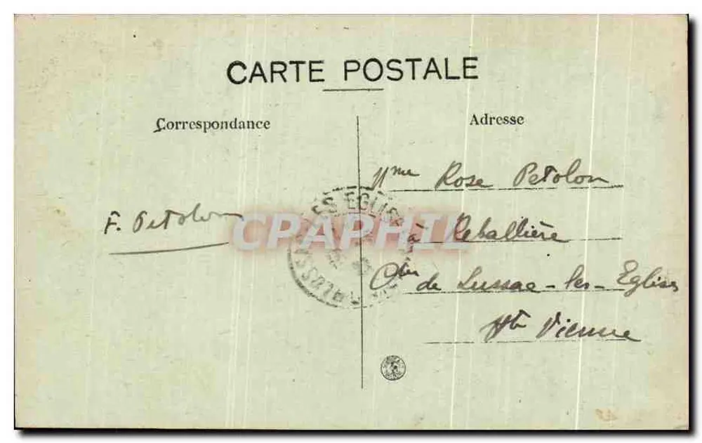 Camp de La Courtine — Mess und Arbeiterwohnungen — La Creuse Pilloresque - Rückseite