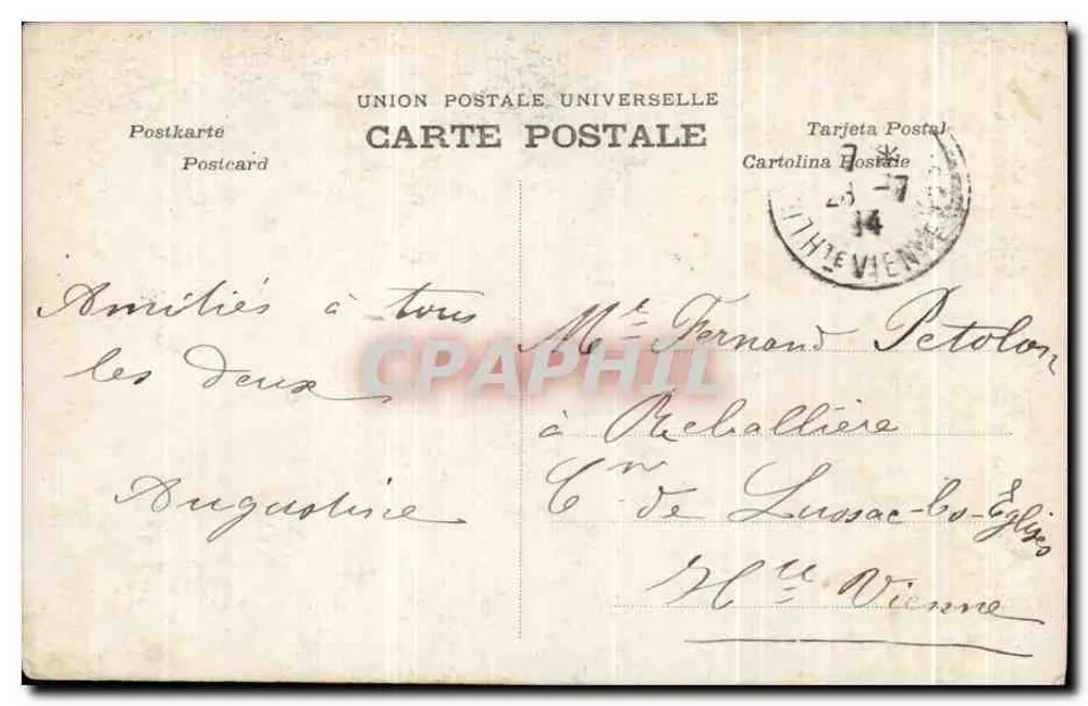 Paris inondado — 29 de janeiro de 1910 — Ponte Alexandre III — C.L. - Verso
