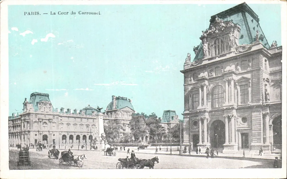 Paris — A Cour do Carrousel — editor não visível - Frente
