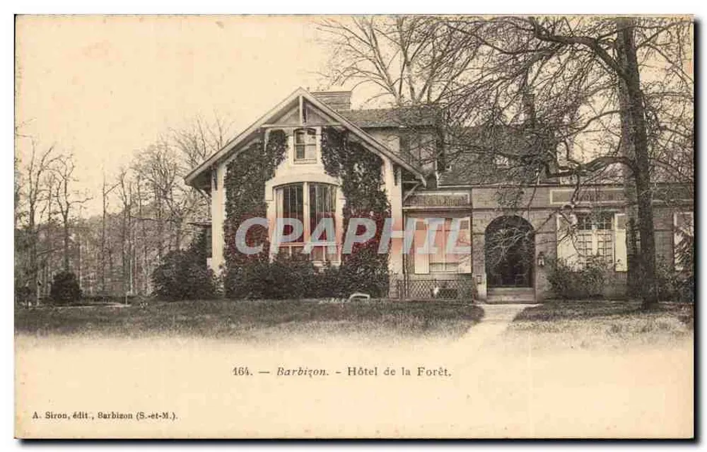 Barbizon — Hôtel de la Forêt — A. Siron, editor, Barbizon (S.-et-M.) - Frente