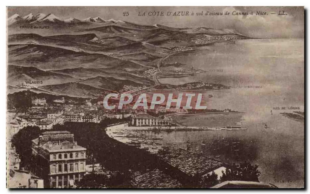 Die Côte d'Azur von Cannes nach Nice aus der Luft — LL. — n°25 - Vorderseite