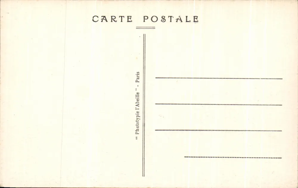 Ansichtskarte — Prototyp 'L'Abelle' — Paris - Vorderseite