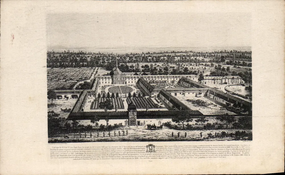 Chanteloup — Vista do castelo e de seus jardins — Editor: Paris - Frente