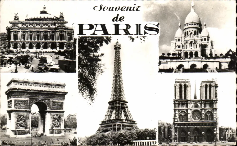 Erinnerungen an Paris — Das Opernhaus, der Sacré-Cœur, die Eiffelturm, der Triumphbogen, Notre-Dame — Verlag LYNA - PARIS - Vorderseite